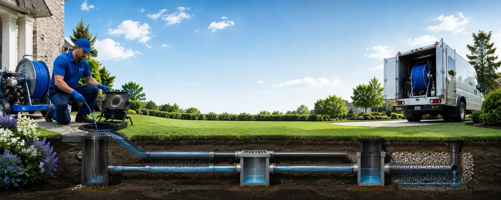 Outdoor drain cleaning information for Lyndhurst, VA